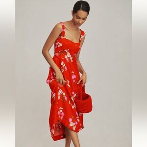 The Jocelyn Sleeve Slip Midi Dress by Maeve